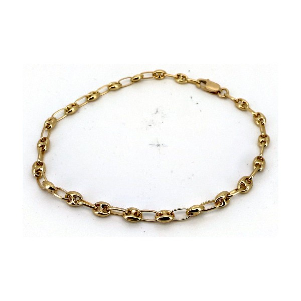 Pulsera calabrote de oro 18k 20 cm